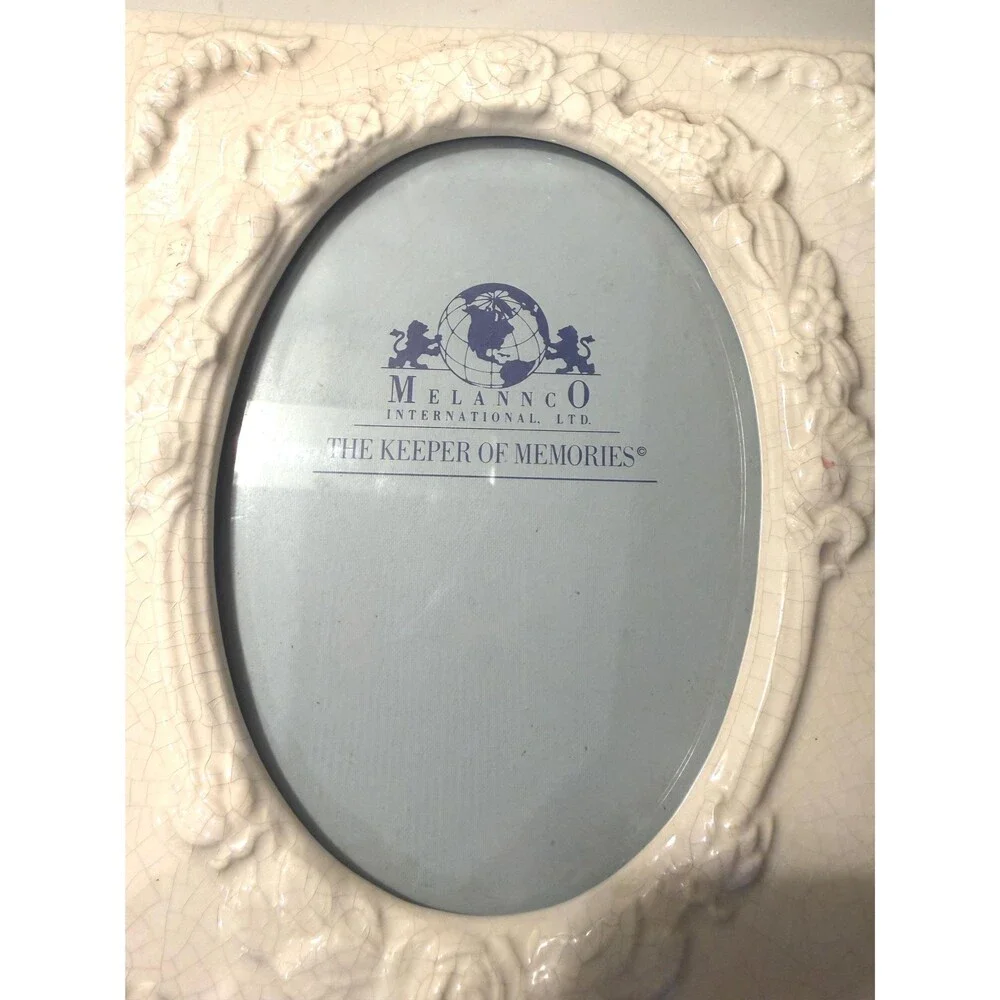 Vintage Melannco Ceramic Photo Album Frame, Keeper of Memories 00780